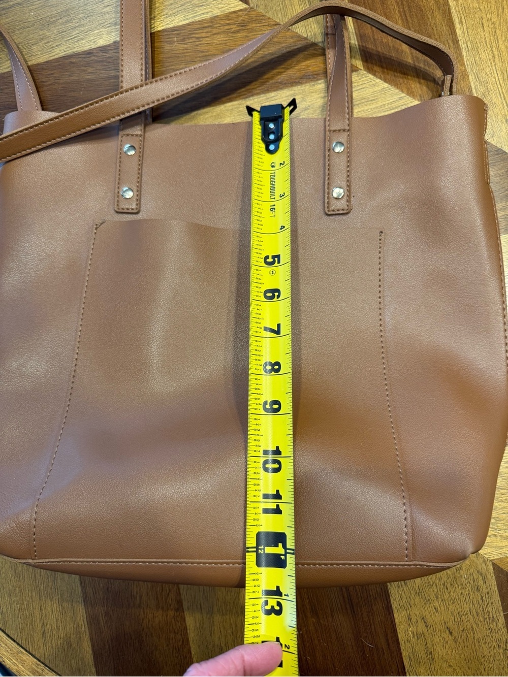 Henny + Lev Danielle Everyday Vegan Leather Tote Bag - Picture 14 of 15
